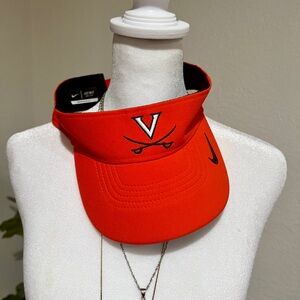 Nike University of Virginia UVA Cavaliers Orange Dri-FIT Adjustable Visor - New